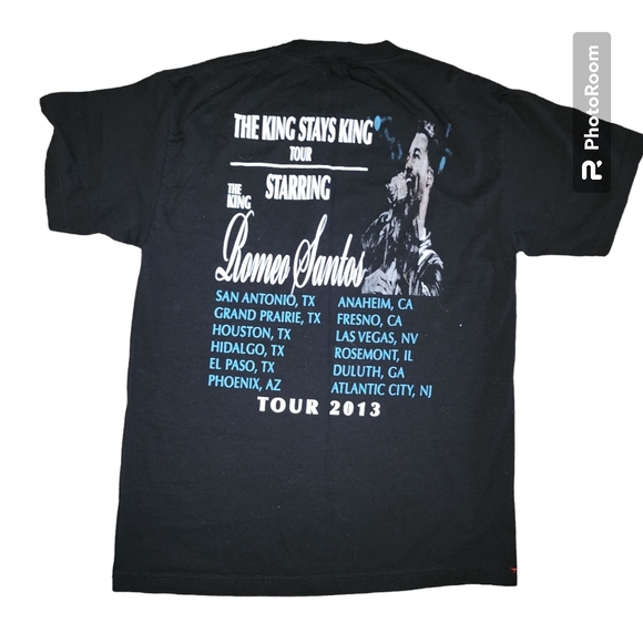 Romeo Santos The King Stays King Tour 2013 Concert Tshirt Sz. Medium - Picture 2 of 6